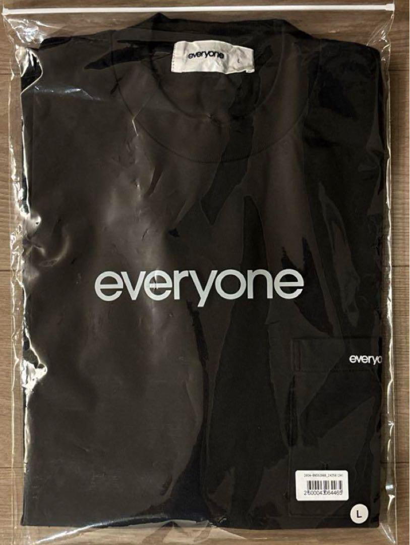 everyone pocket tee shirt BLACK Lサイズ