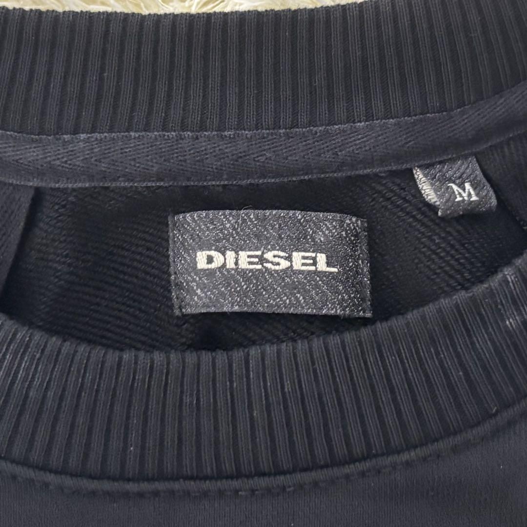★DIESEL ディーゼル ブラック ジッパースウェット M★