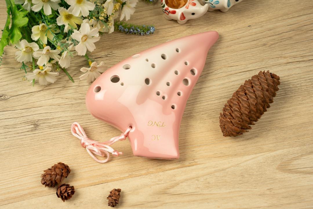 TNG オカリナ トリプル/アルト/C調 AC 複数管 ocarina ピンク