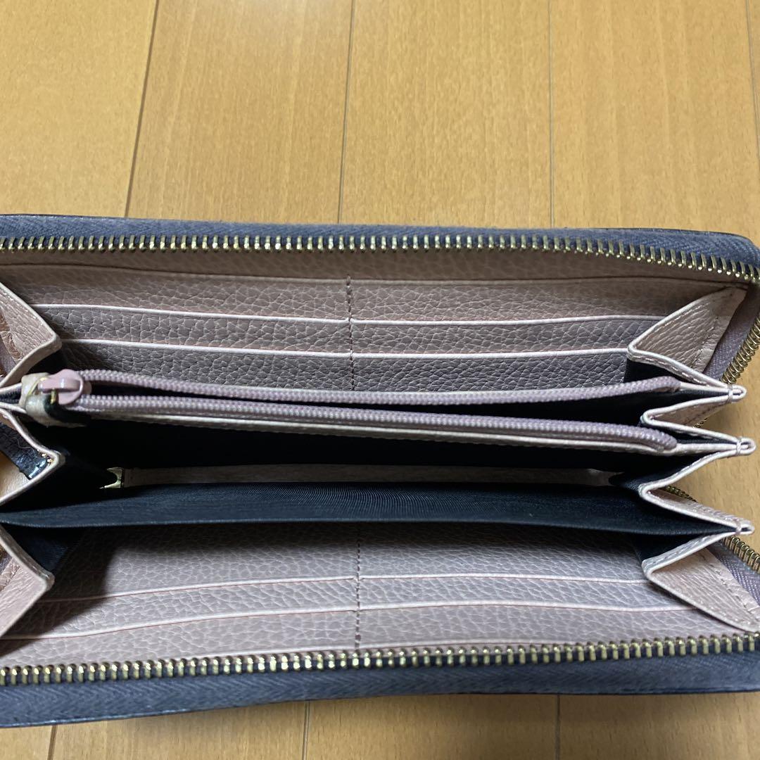 GUCCI 長財布　黒　ピンク