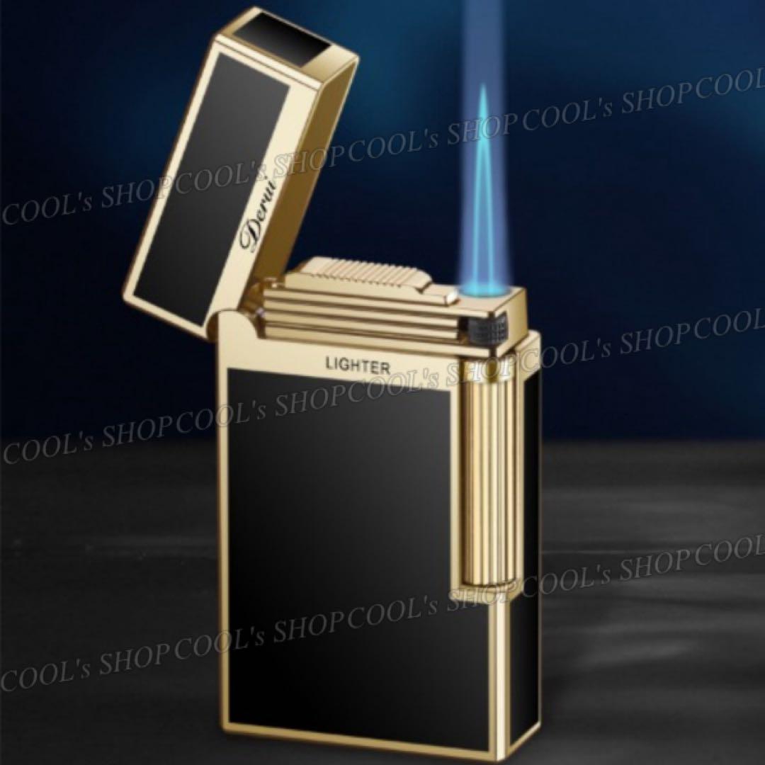 ターボ タイプ Derui シンプルデザイン フリントターボライター ジェット喫煙具・ライター