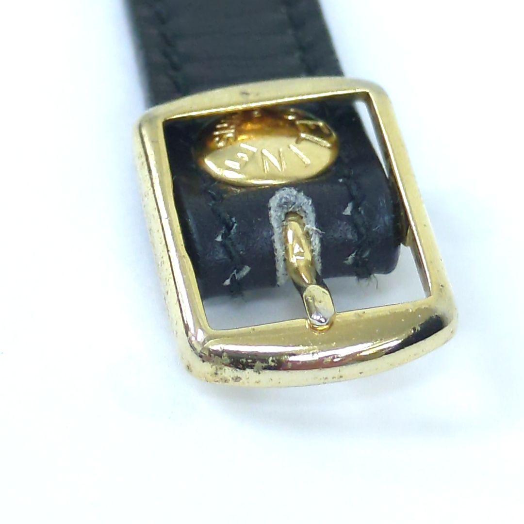 CELINE　セリーヌ　レザー　ブレスレット　ブラック　ゴールドカラーイタリア製