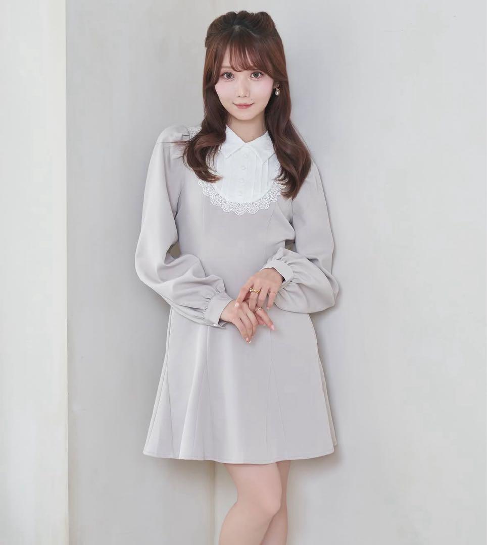 【新品】ロゼミューズ ミニワンピース チャコールグレー 大谷映美里 大谷映美里 | 早くあったかくなるといいねぇ🫶🏻🩵🌸 明日20時