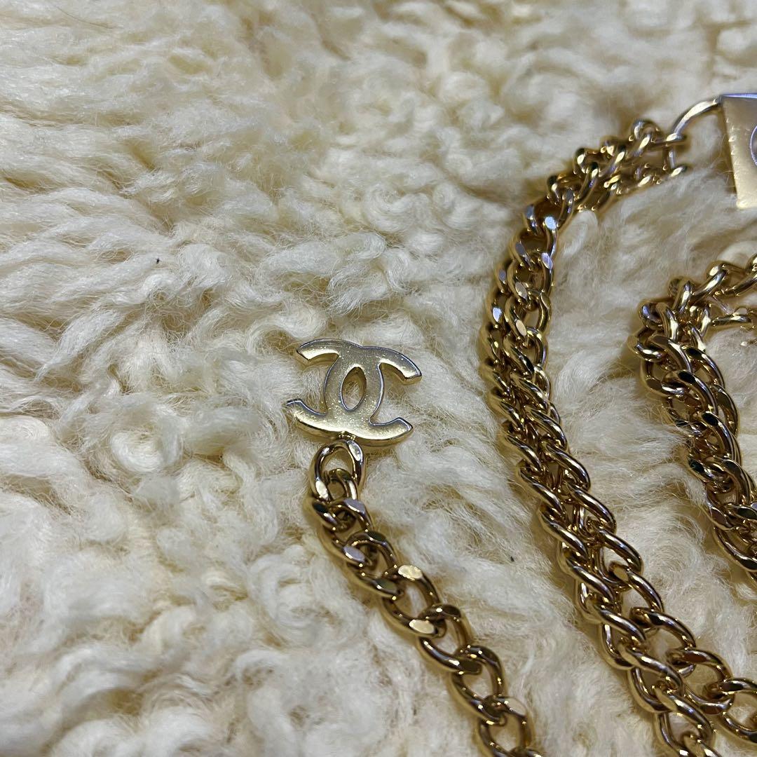 美品　CHANEL シャネル　ベルトチェーン　金　COCO ベルト