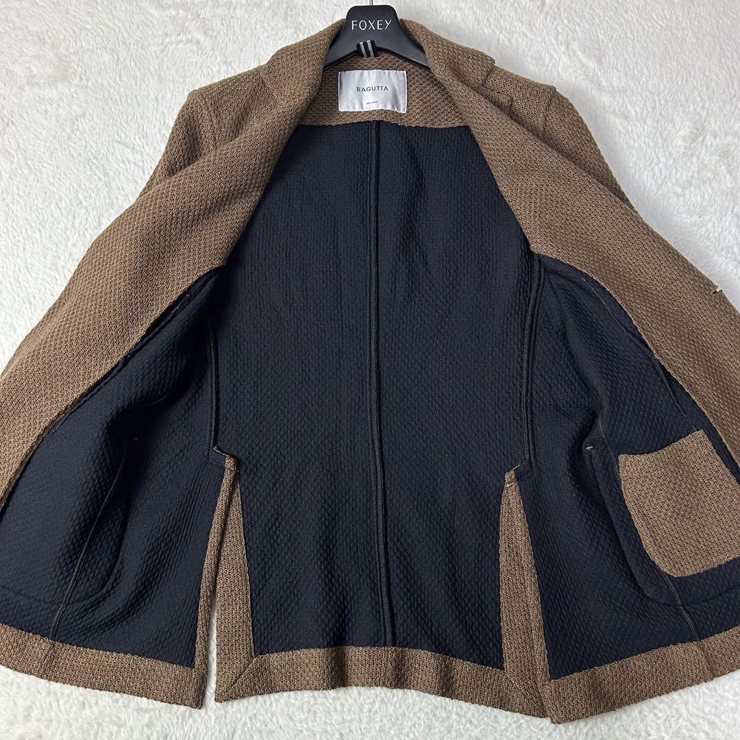 美品 BAGUTTA テーラードジャケット シングル イタリア製 ニット