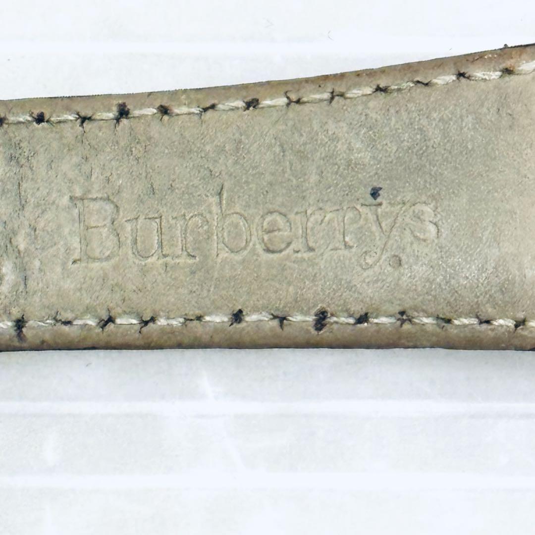 【可動品】Burberrys バーバリー　クオーツ　メンズ腕時計　革ベルト