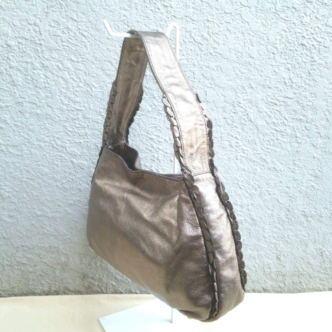 国内正規品 FALORNI ITALIA レザー ショルダーバッグ r8cmw-m72214445104 美品 人気正規店