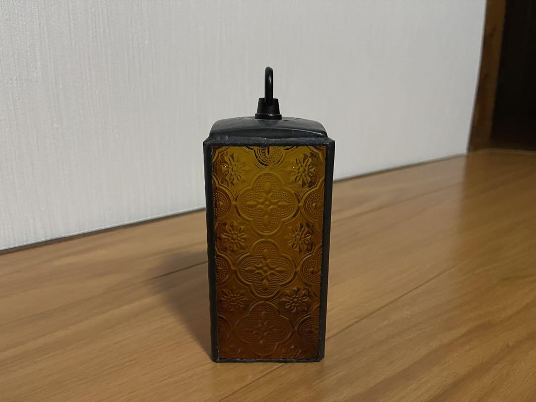 【中古美品】THE DAY ステンドグラス製ランタンシェード