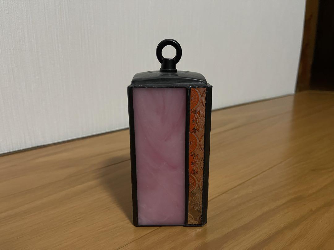 【中古美品】THE DAY ステンドグラス製ランタンシェード