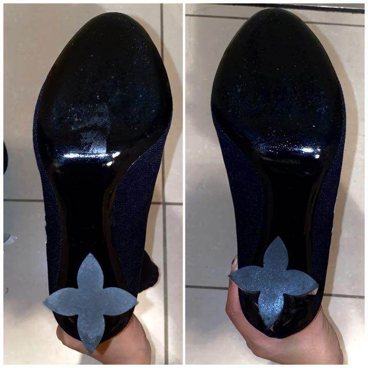 【美品】LV シルエットラインアンクルブーツ
