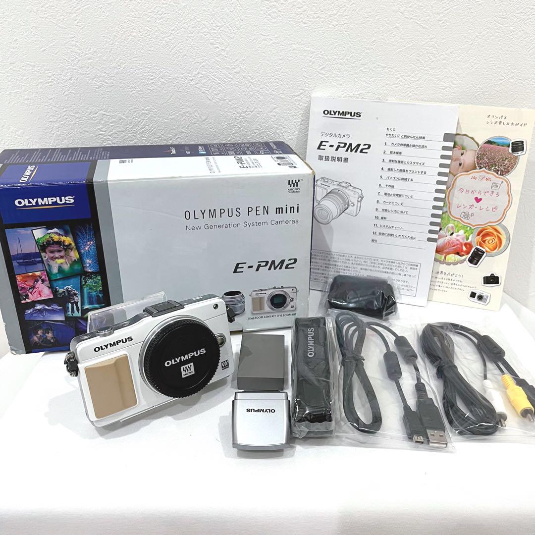 オリンパス OLYMPUS PEN mini E-PM2 ボディ 純正付属品多数