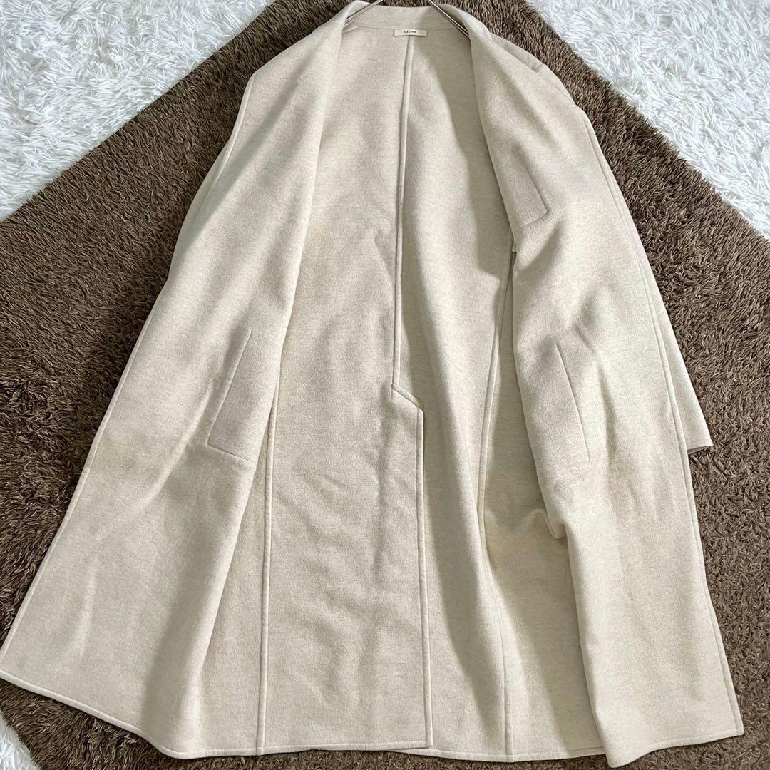 美品 カシミヤ100%⭐️セリーヌ フィービー期 ガウンコート マキシ丈 42