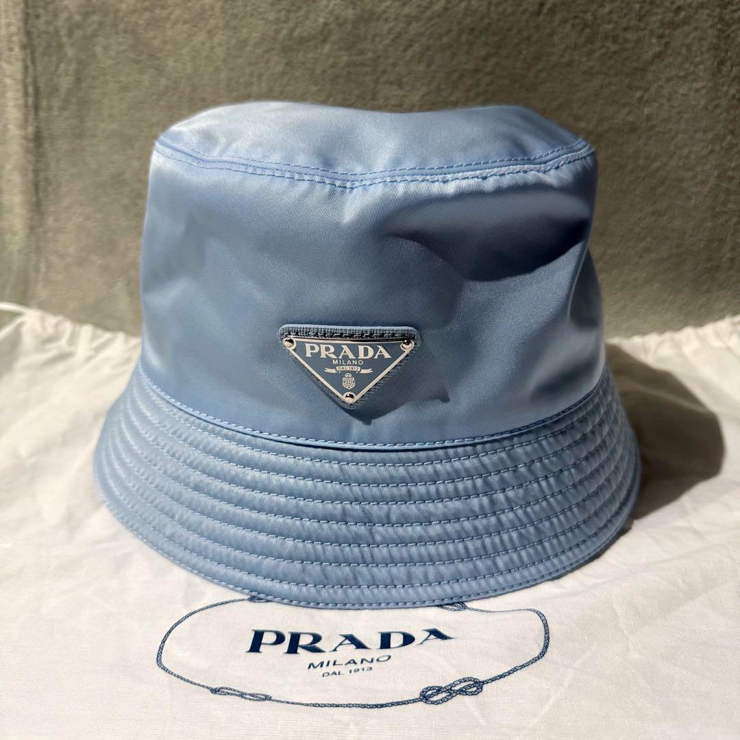 最終価格】現行 極美品✨プラダ 三角ロゴ バケットハット Re-Nylon L