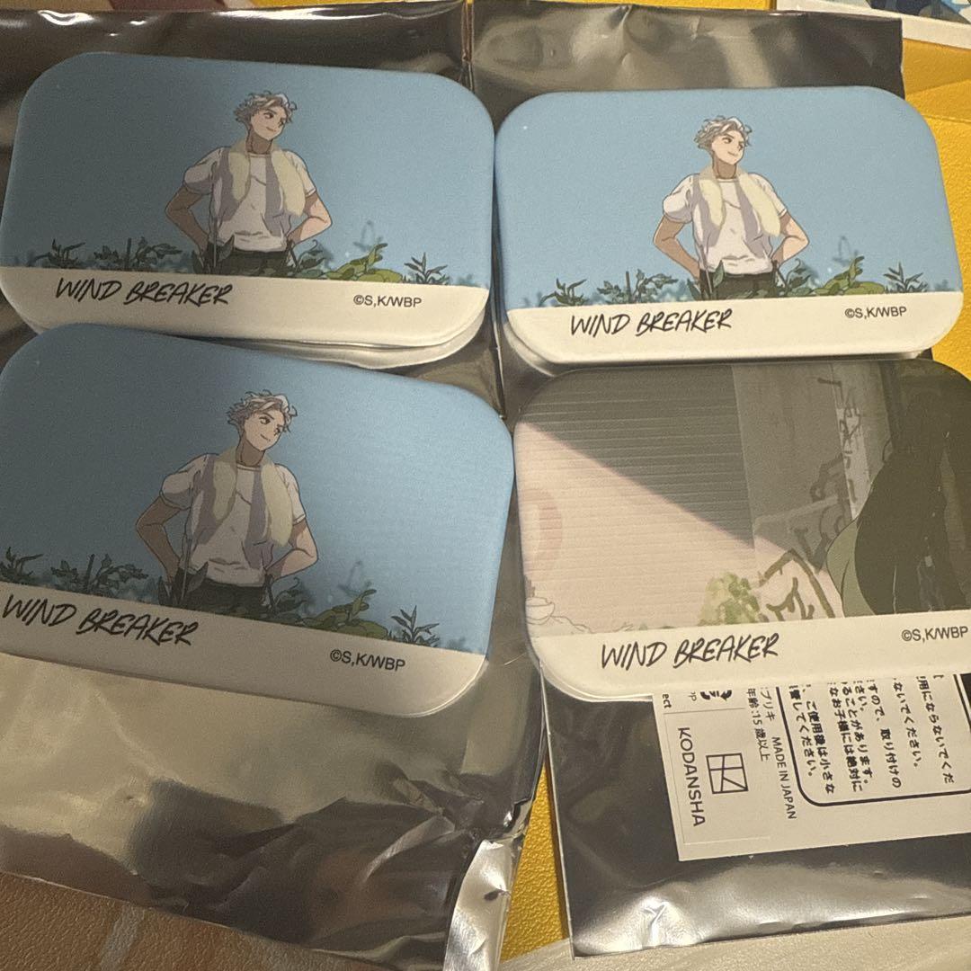 在庫処分 激安 WIND BREAKER TSUTAYA スクエア缶バッジ - ピンズ・ピンバッジ ピンズ・ピンバッジ・缶バッジ