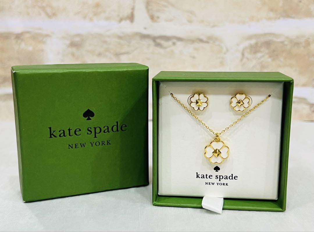 ◯ Kate spade ケイトスペード ピアス ネックレス 箱有り 保管品◯