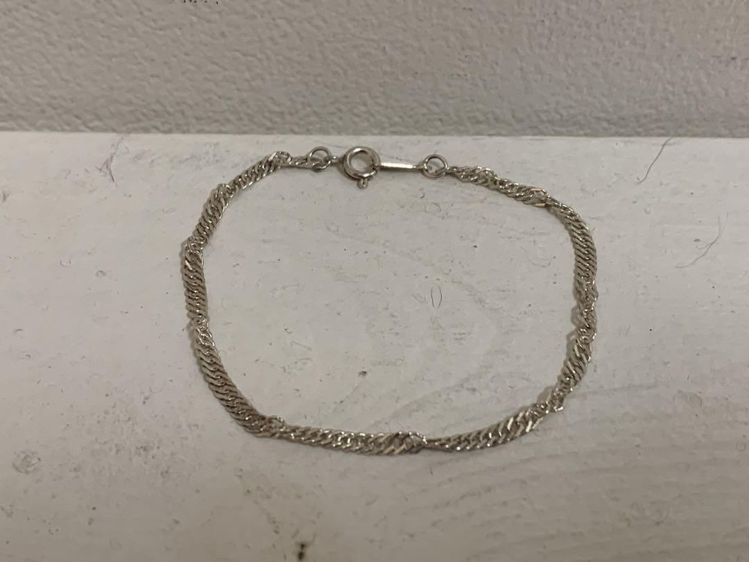 VINTAGE ヴィンテージ SILVER925 チェーンブレスレット シルバー VINTAGE ヴィンテージ SILVER925 チェーンブレスレット シルバー
