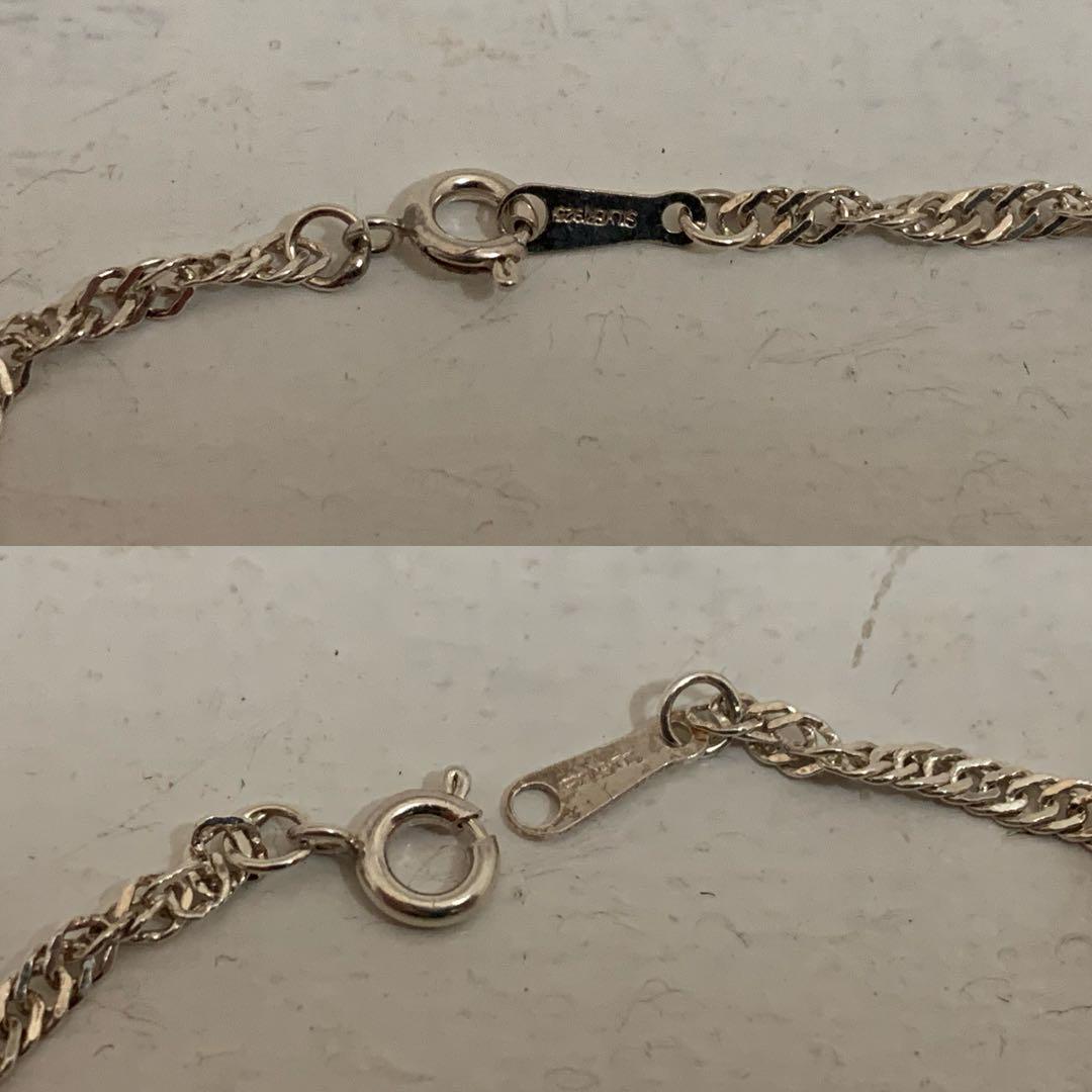 VINTAGE ヴィンテージ SILVER925 チェーンブレスレット シルバー VINTAGE ヴィンテージ SILVER925 チェーンブレスレット シルバー