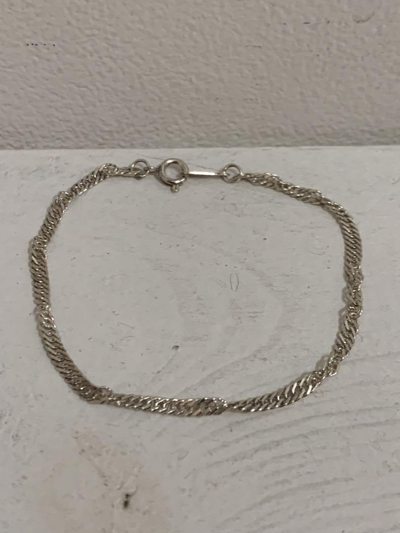 VINTAGE ヴィンテージ SILVER925 チェーンブレスレット シルバー VINTAGE ヴィンテージ SILVER925 チェーンブレスレット シルバー