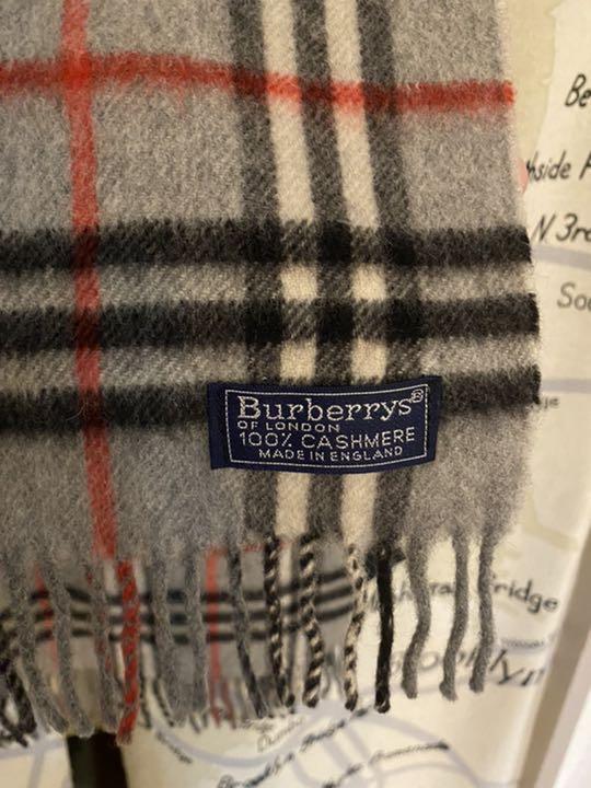バーバリー Burberry カシミヤ/カシミア 100% マフラー グレージュ