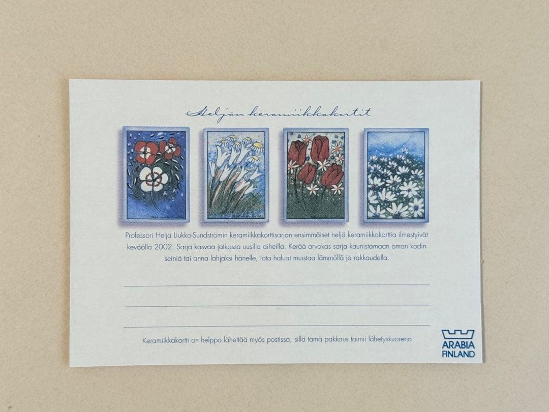 Teamed Up 集合写真 2002年 箱付き アラビア ヘルヤ 陶板画 Teamed Up 集合写真 2002年 箱付き アラビア ヘルヤ 陶板画