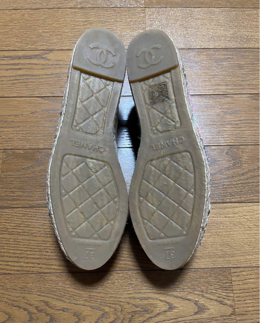 CHANEL シャネル フラットシューズ エスパドリーユ 37