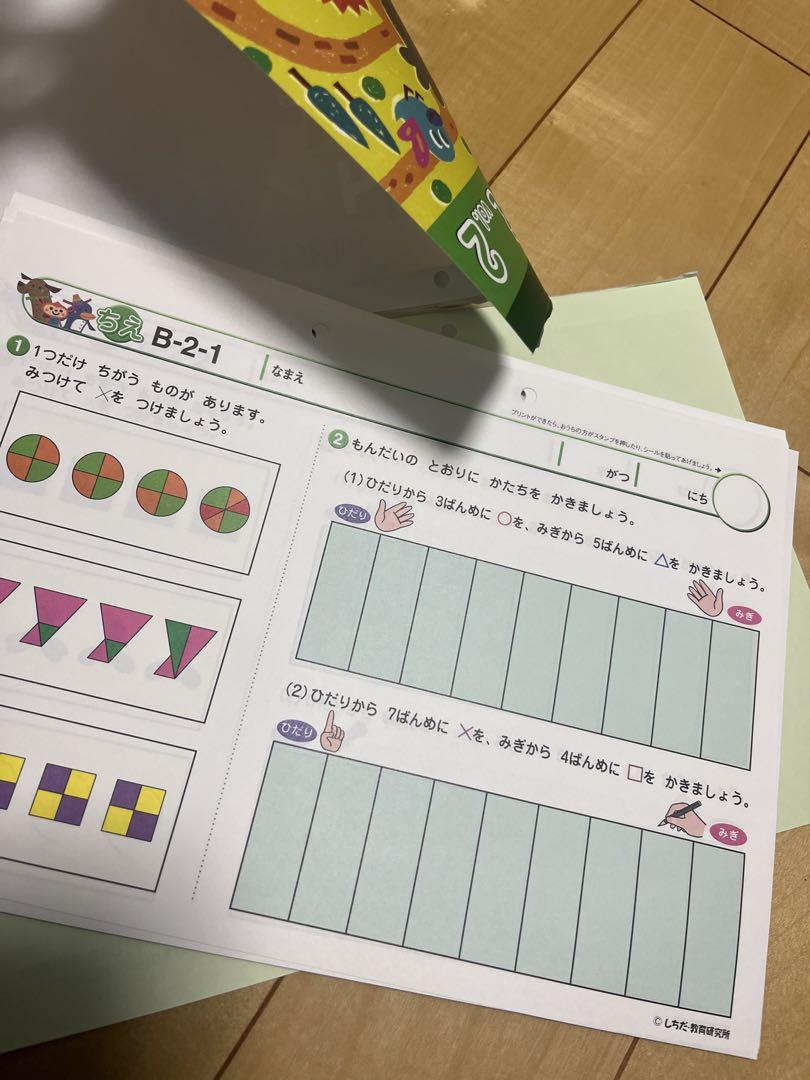 ★未記入★七田式　プリント A B C 3セット