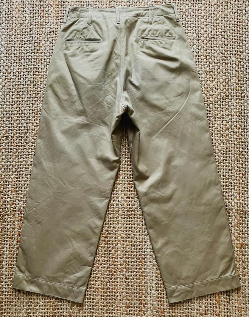 decari　CIOTA スビンコットン ウエポン41カーキ チノパンツ