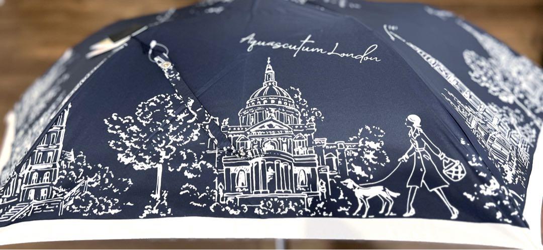 Aquascutum AQUASCUTUM アクアスキュータム 折りたたみ傘 日傘