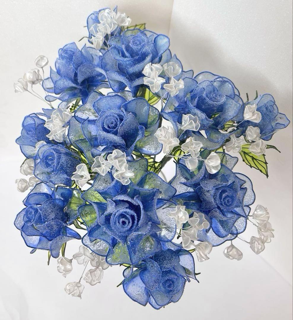 アメリカンフラワー　ディップフラワーNO、161（薔薇・かすみ草）