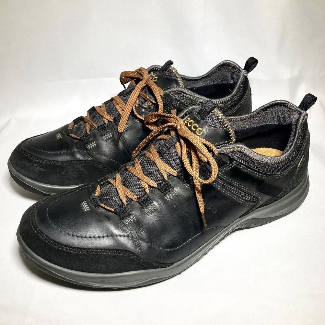 ecco エコー ゴアテックス レザースニーカー 黒　44 27.5cm