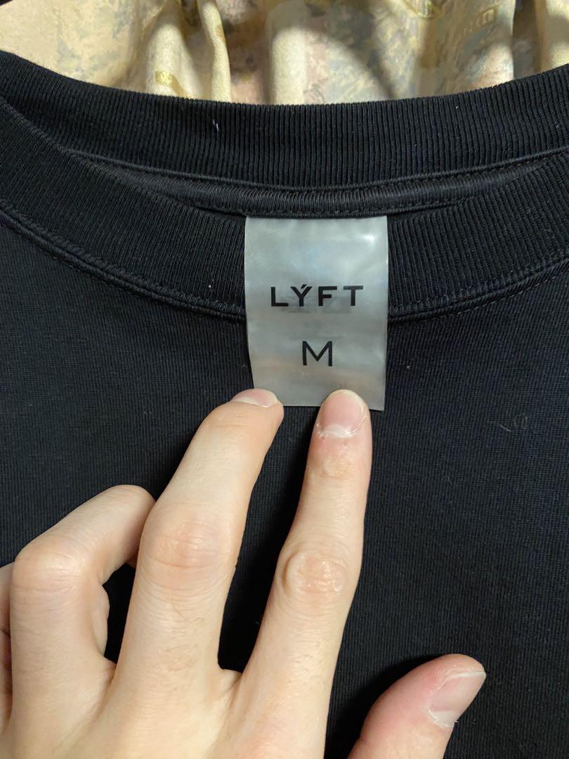 BACK EMBLEM LONG T-SHIRT - BLACK Mサイズ