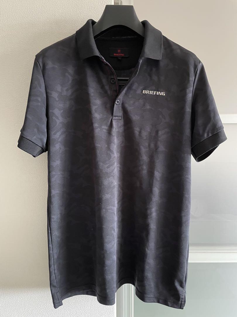 BRIEFING GOLF CAMO JQ POLO BLACK ポロシャツ L