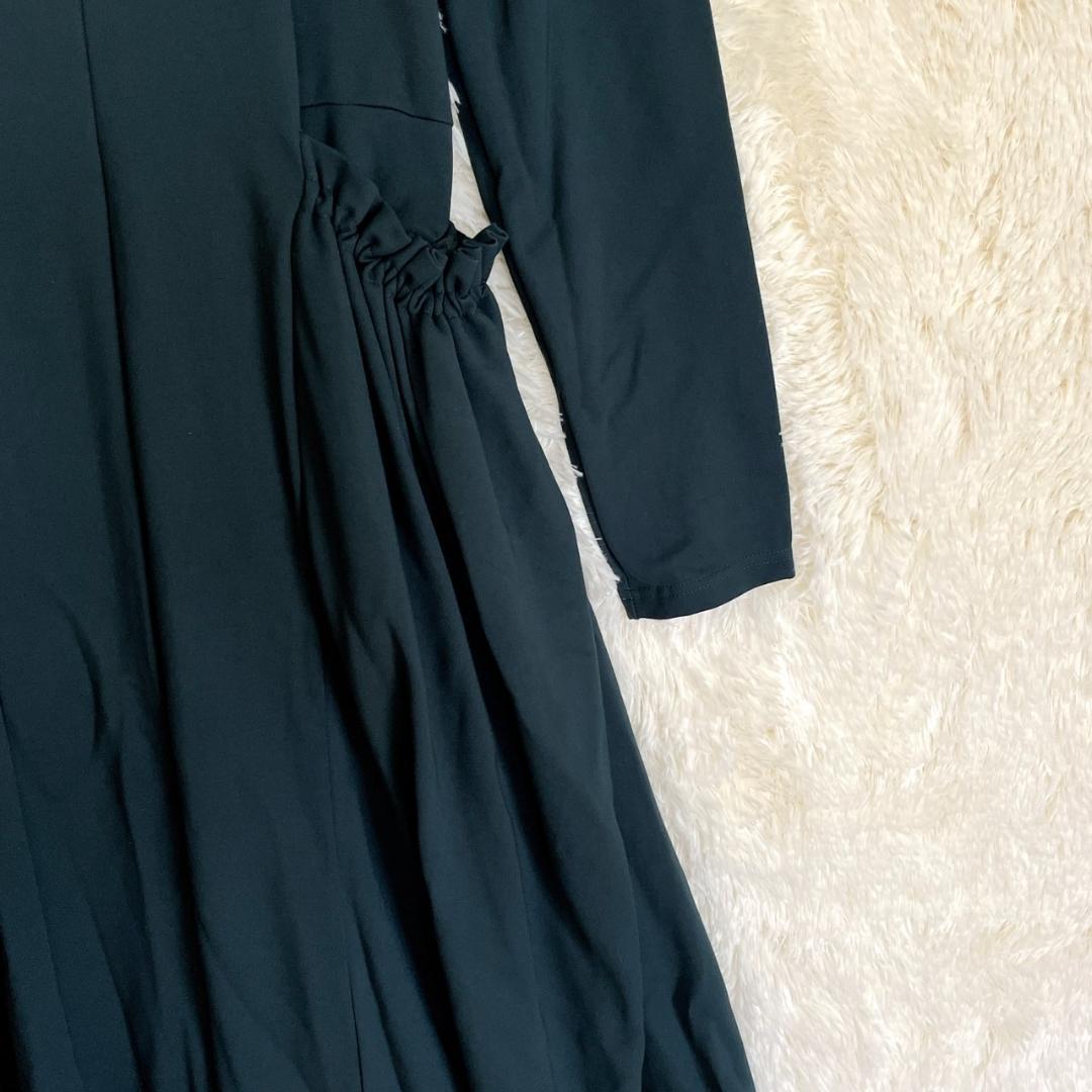 美品 UN3D. ワンピース サイドギャザーカット ロング丈 Mサイズ 美品 UN3D. ワンピース サイドギャザーカット ロング丈 Mサイズ