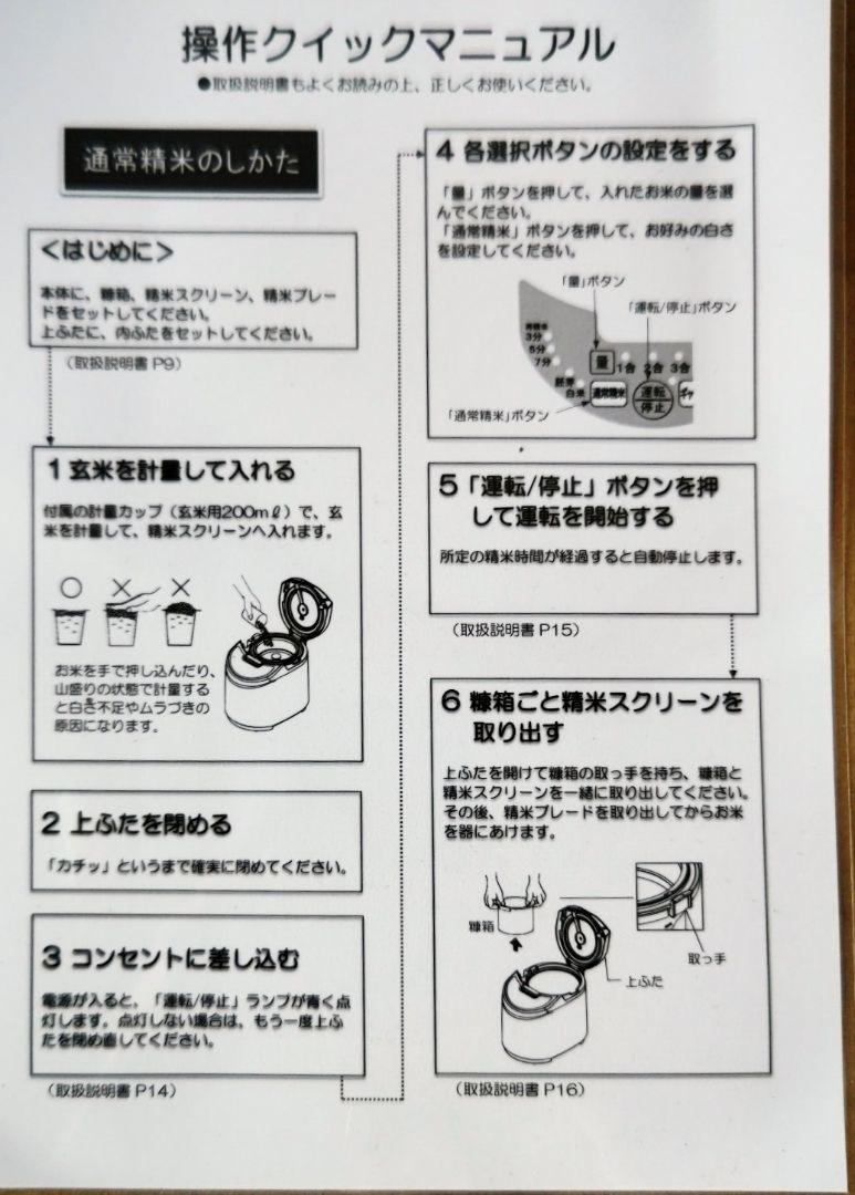 未使用。SATAKE ギャバミル 家庭用精米機