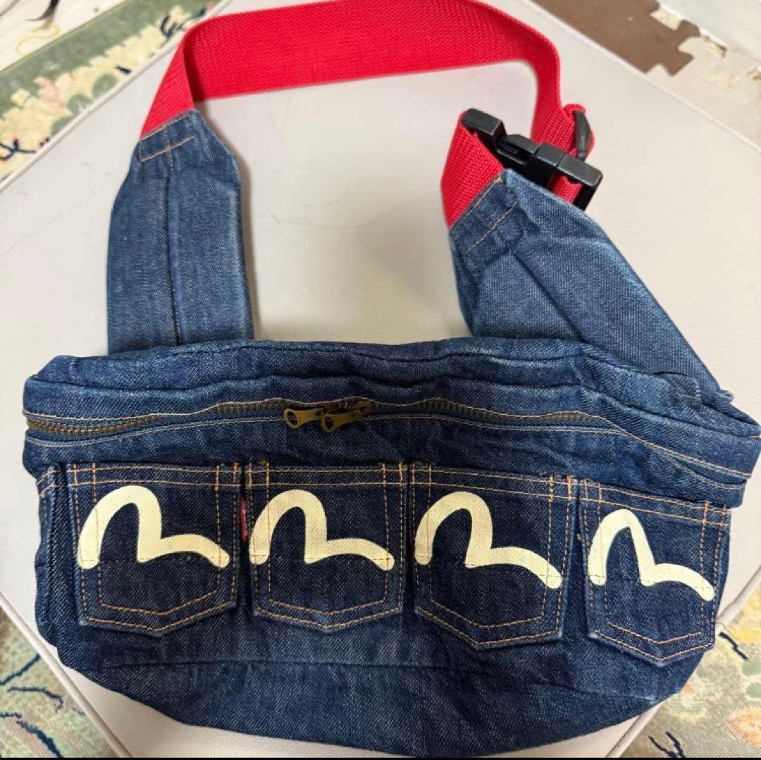 Waman デニム ボディバッグEVISU