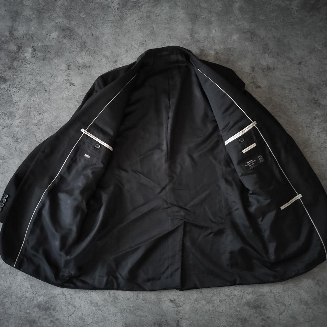 美品✨️ヒューゴボス スーツ セットアップ ブラック XL相当