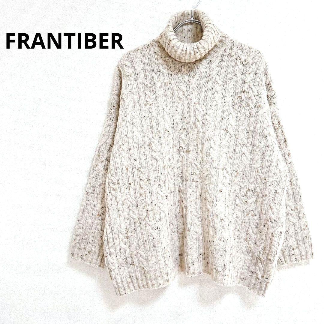 FRANTIBER ニット 長袖 タートルネック シンプル 暖かい 上品