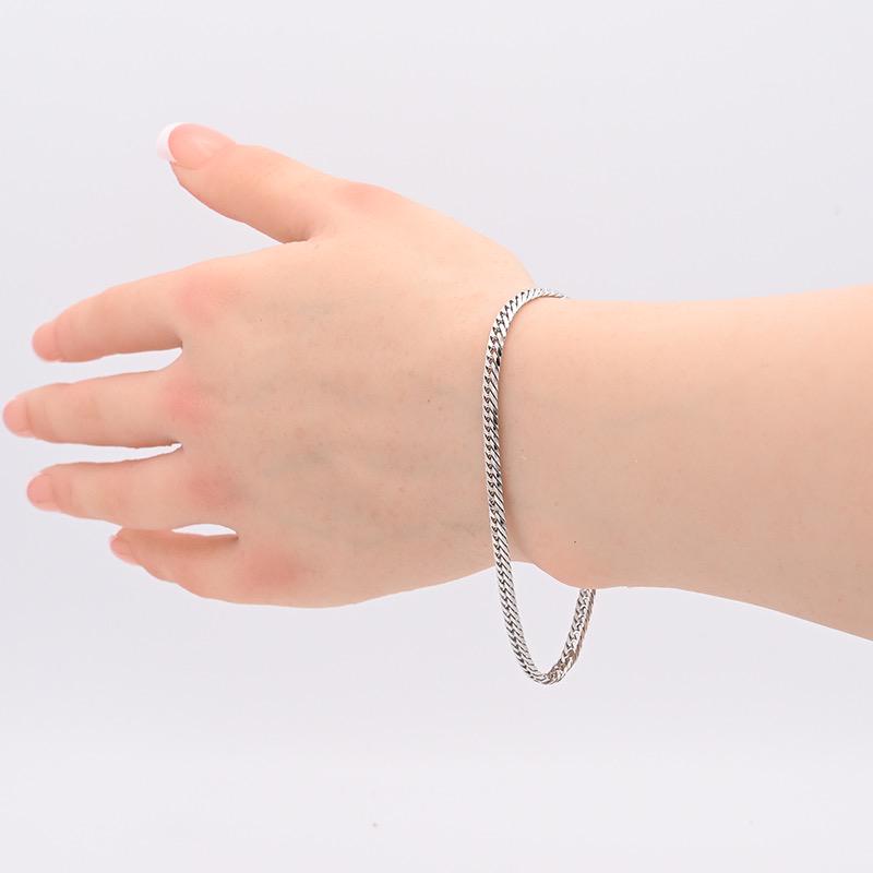 PT850(プラチナ) 喜平ブレスレット 6面ダブル 10g 18cm 新品