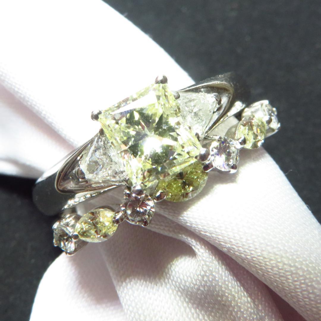 イエローダイヤ 0.50ct エタニティリング OnicV-m72245235940 K18WG ダイヤモンド 低価定番