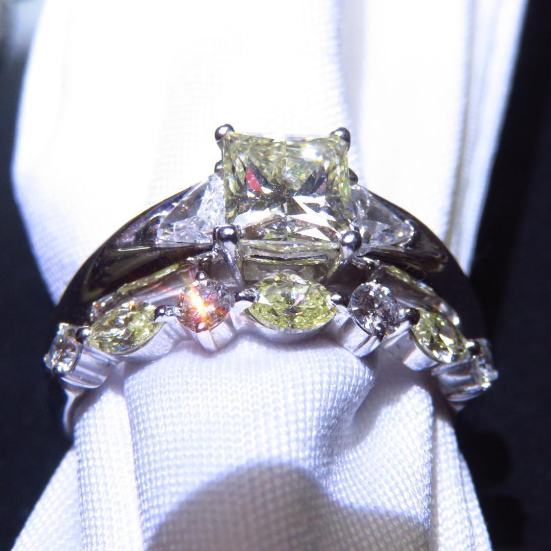 イエローダイヤ 0.50ct エタニティリング OnicV-m72245235940 K18WG ダイヤモンド 低価定番
