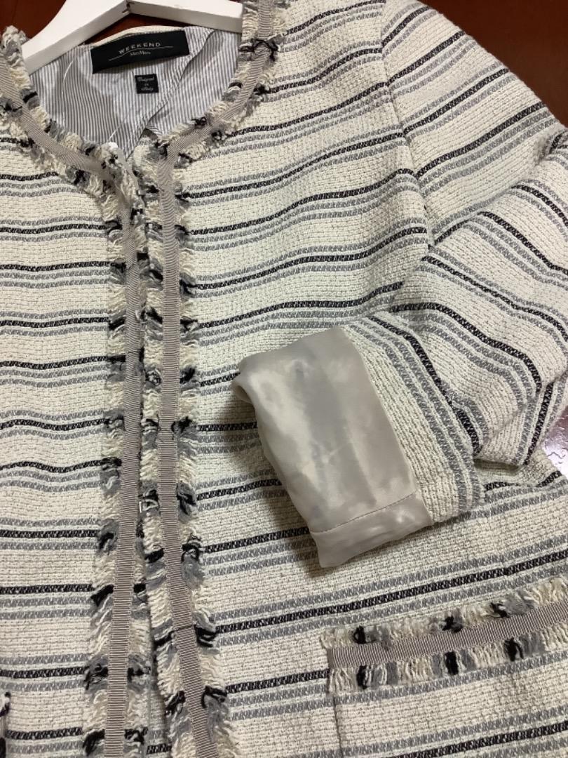 再入荷新品 MaxMara スカート セット 未使用 Ke54X-m72251780377 マックスマーラ ノーカラージャケット HOT限定セール