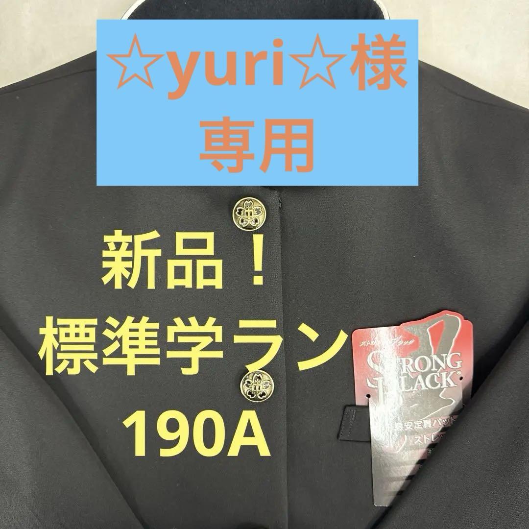 ⭐︎190A 標準 学生服 学ラン 上着 黒色 箱ケース付
