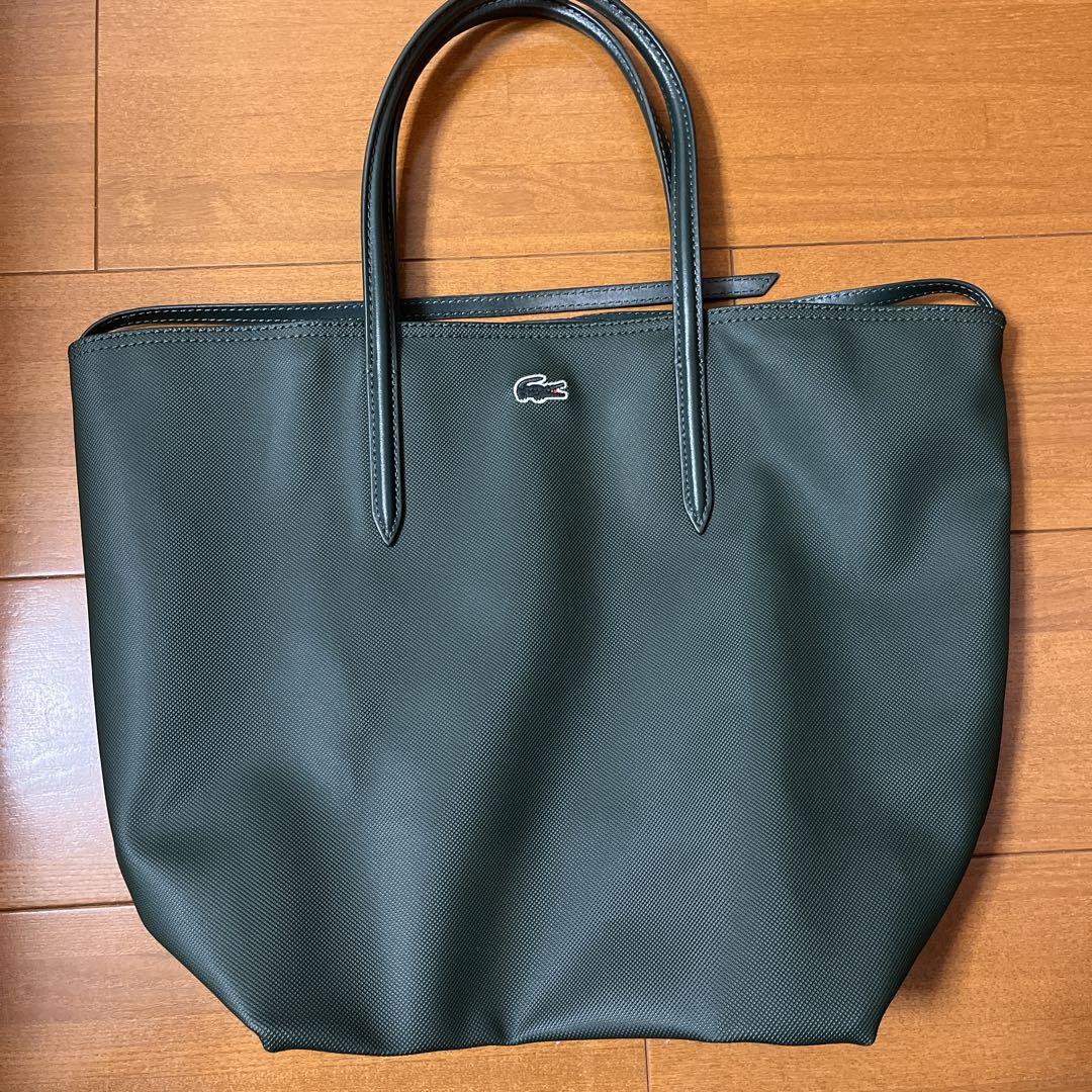 Lacoste 濃い緑 トートバッグ