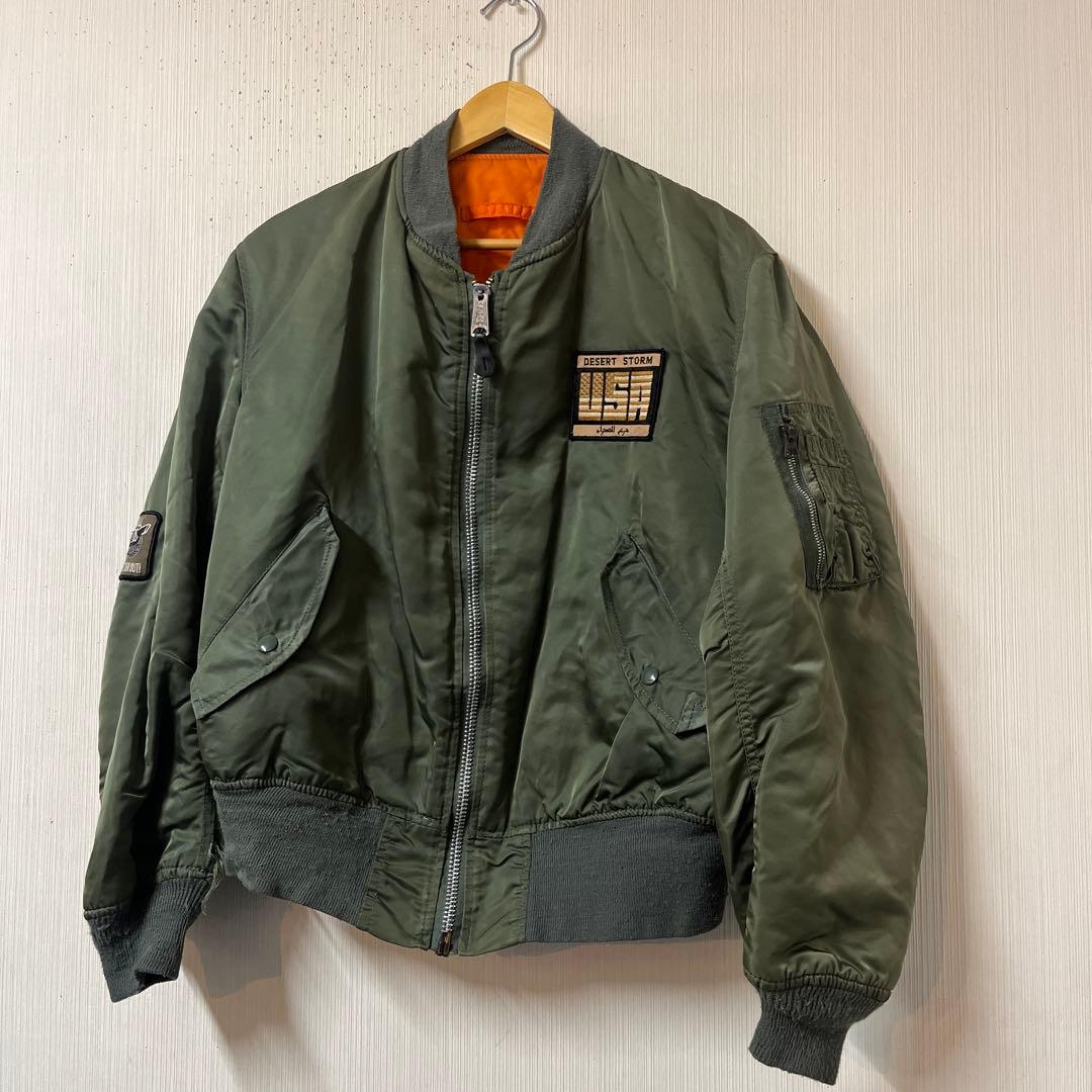 アルファ MA-1 サイズL フライトジャケット ワッペンL ALPHA INDUSTRIES