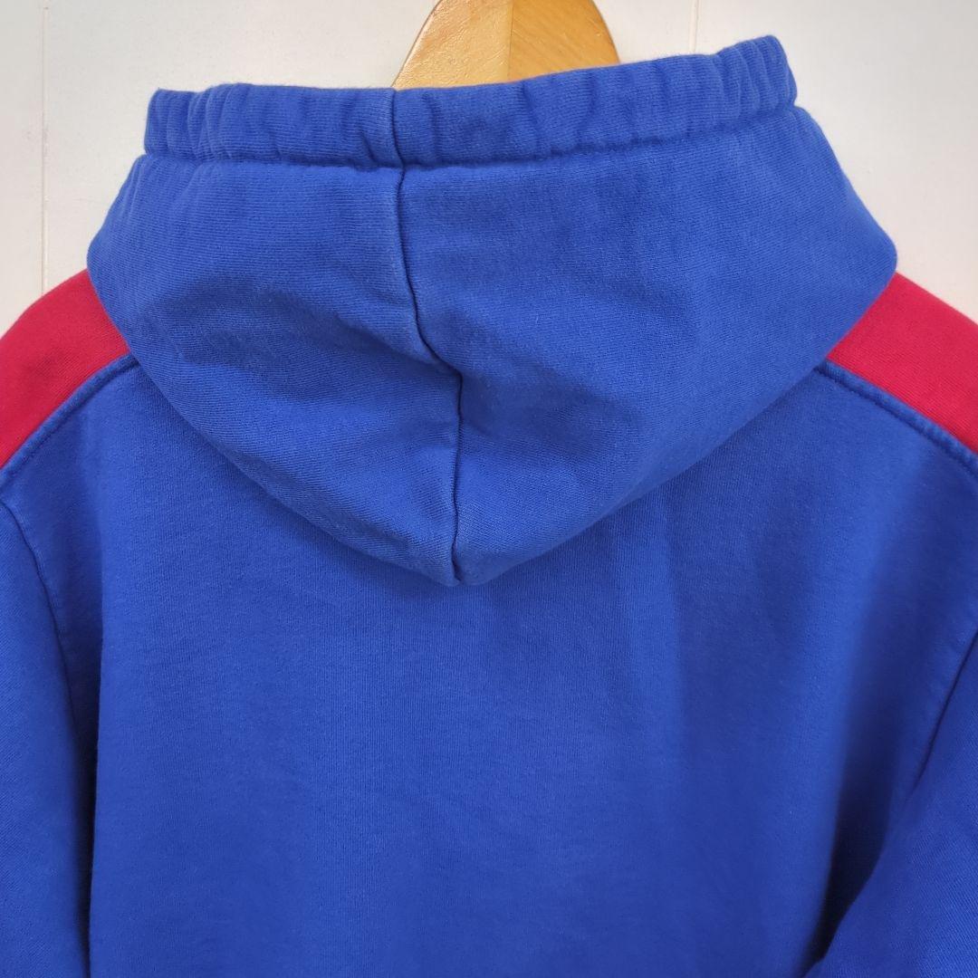トップス supreme sideline hoodie M blue red