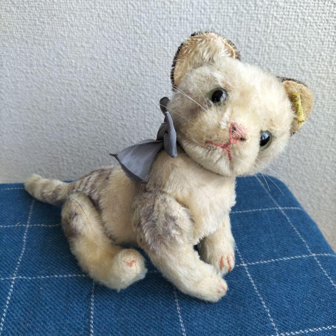 ビンテージ シュタイフ KITTY キャット 猫 やや大きいサイズ