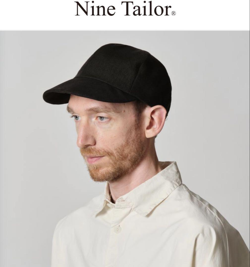 【試着のみ新品タグ付き】【Nine Tailor】 Areca Cap ブラック