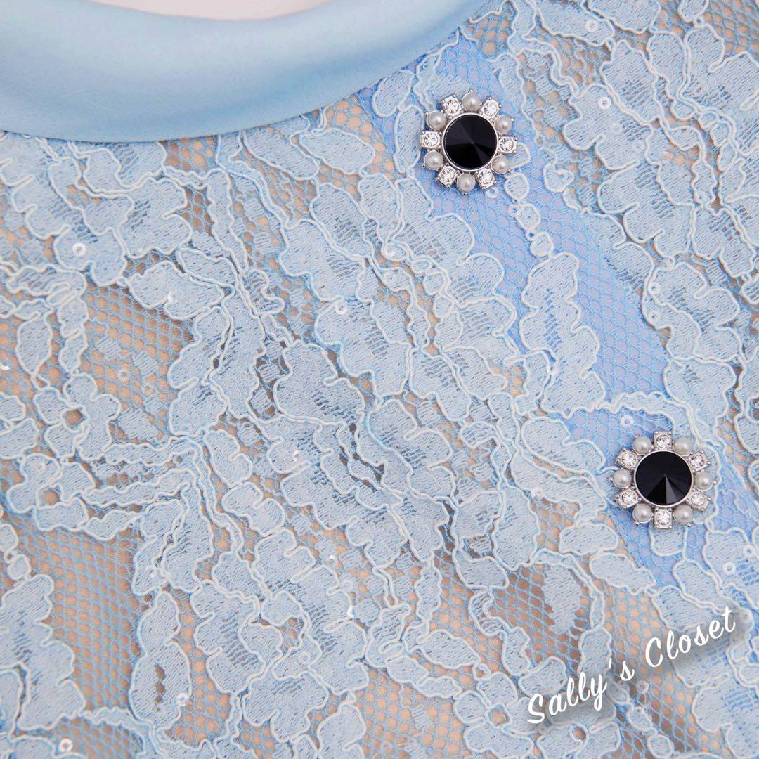 ❤️25新作 新品♡ SelfPortrait 青レースワンピース♡ D37 ❤️25新作 新品♡ SelfPortrait 青レースワンピース♡ D37