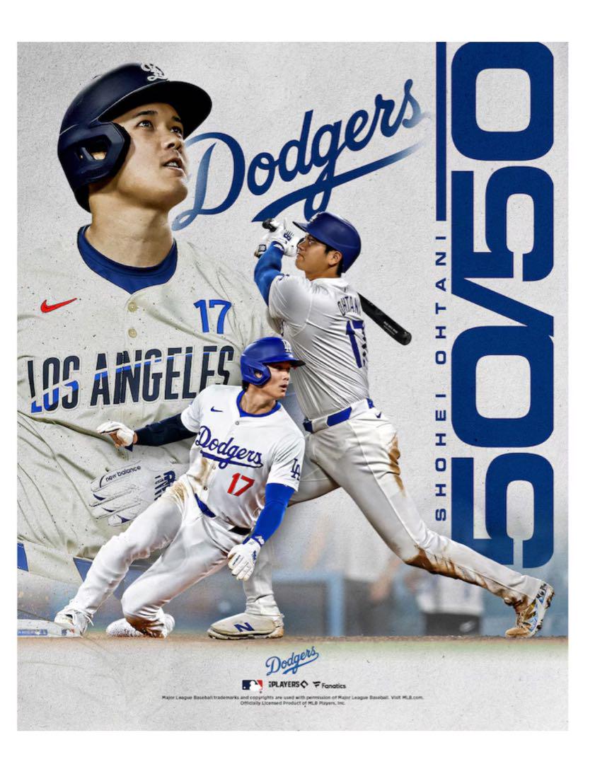 大谷翔平　50/50 Los Angeles Dodgers 背番号17 大谷翔平50/50 Los Angeles Dodgers 背番号17
