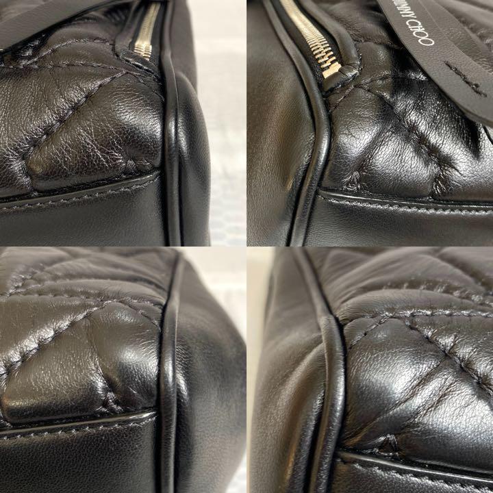 【美品】JIMMY CHOO HELIA SHOPPER ブラック トートバッグ
